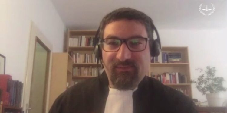 Dov Jacobs, a lawyer for former Ivory Coast President Laurent Gbagbo, speaking via video link on Monday, June 22, 2020 during the appeals hearing into the acquittal of Gbagbo.