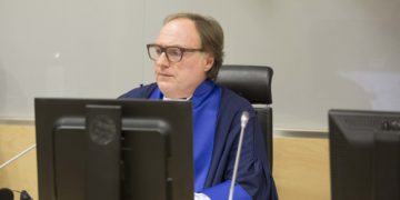 Judge Cuno Tarfusser in court during Ahmad Al Faqi Al Mahdi appearance on 30 September 2015 Photo credit: ICC Flickr account