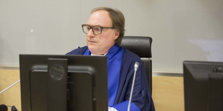 Judge Cuno Tarfusser in court during Ahmad Al Faqi Al Mahdi appearance on 30 September 2015 Photo credit: ICC Flickr account