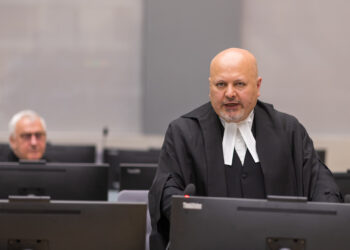 Today, 16 June 2021, Karim Asad Ahmad Khan delivers his first speech as the ICC Prosecutor during a ceremony held at the seat of the Court in The Hague, The Netherlands.