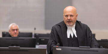 Today, 16 June 2021, Karim Asad Ahmad Khan delivers his first speech as the ICC Prosecutor during a ceremony held at the seat of the Court in The Hague, The Netherlands.