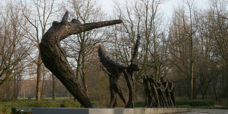 National Monument Slavery Past, Oosterpark, Amsterdam, Holland. Made by Erwin de Vries in 2002.