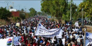 Demonstration in The Gambia. Photo: Amnesty International amnesty.org