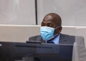 Mr Said during the opening of the confirmation of charges hearing at the seat of the Court in The Hague (The Netherlands) on 12 October 2021 ©ICC-CPI