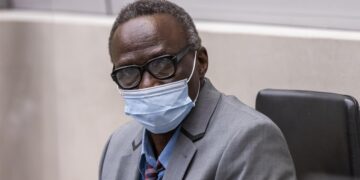 Mr Abd–Al-Rahman during the opening of the confirmation of charges hearing at the seat of the Court in The Hague (The Netherlands) on 24 May 2021 ©ICC-CPI