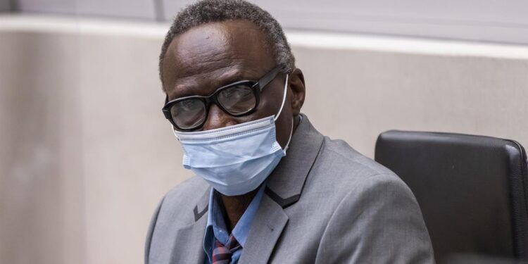 Mr Abd–Al-Rahman during the opening of the confirmation of charges hearing at the seat of the Court in The Hague (The Netherlands) on 24 May 2021 ©ICC-CPI