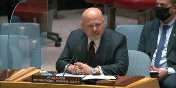ICC Prosecutor Karim Khan addresses the UNSC on the Situation in Libya. Photo credit: @UN