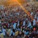 On Nov 25 2021 in #Sudan thousands of protesters took to the streets in the capital & the rest of the cities, in refusal of the army’s coup & seizure of power on 25th October. Photo: @SudanTrend Twitter