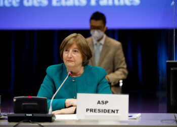 ASP President H.E. Silvia Fernandez de Gurmendi at the opening of ASP20. Photo: ICC-CPI