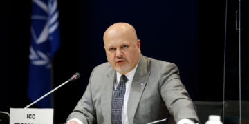 ICC Prosecutor Karim AA Khan QC addressing the ASP20. Photo: ICC-CPI