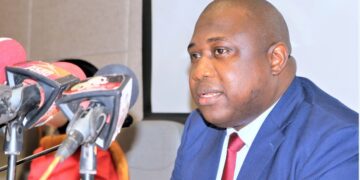 Attorney General and Minister of Justice Dawda A. Jallow publicly releasing the report of the Truth, Reconciliation and Reparations Commission (TRRC) on December 24, 2021 at the Sir Dawda Kairaba Jawara International Conference Centre in Bijilo.