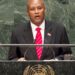 Prosper Bazombanza, Vice President of the Republic of Burundi, addresses the General Assembly. UN Photo/Cia Pak