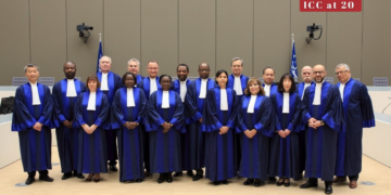 The judges of the International Criminal Court in 2018.