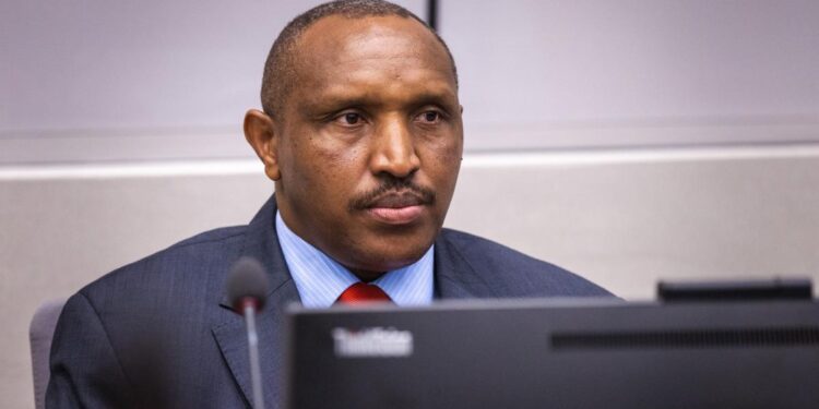 Bosco Ntaganda during the delivery of the Appeals Chamber judgement on reparations at the International Criminal Court on September 12, 2022. ©ICC-CPI